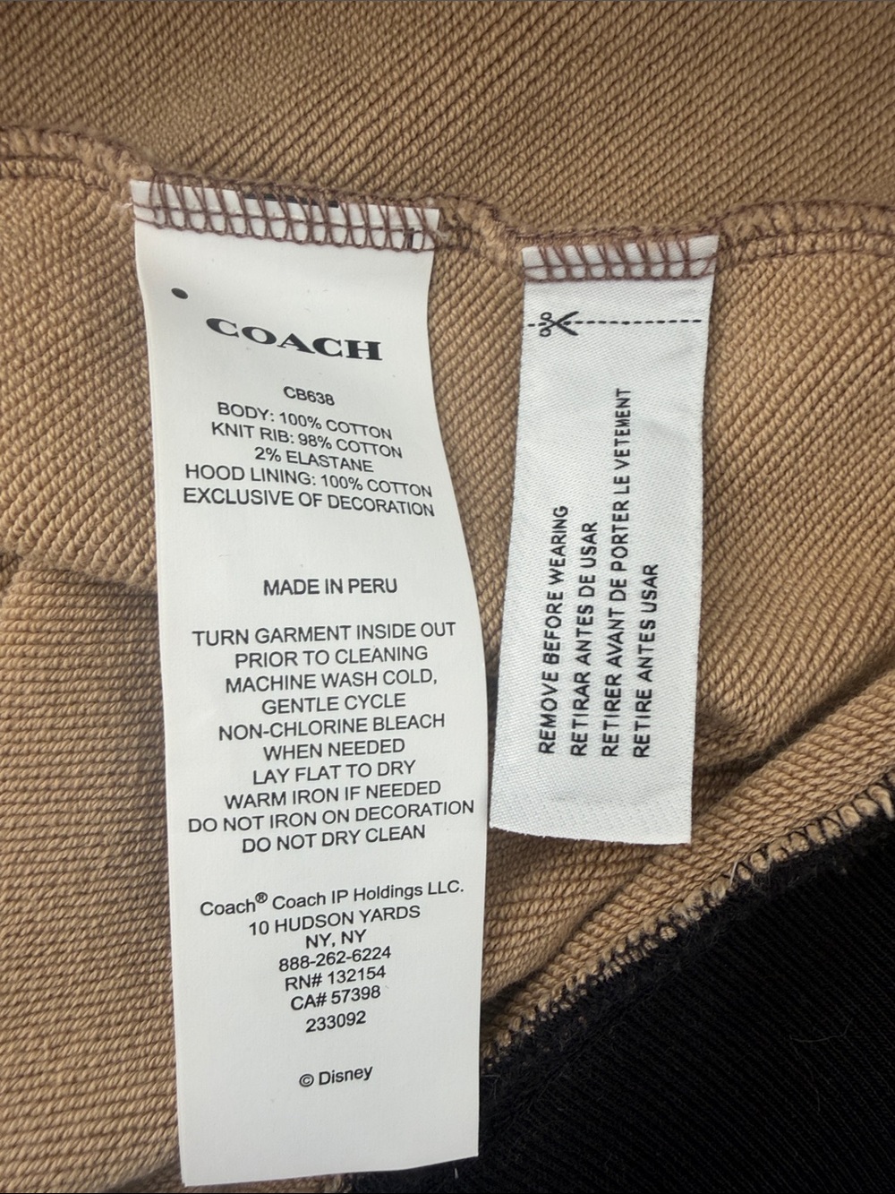 Coach Brown Signature Monogram 101 Dalmatians Graphic Hoodie - Picture 3 of 4